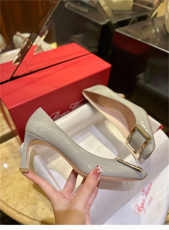 로저 비비에 트럼펫 메탈 버클 펌프스 7cm (TJ공장) - 상세 이미지